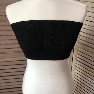Black Bandeau Top